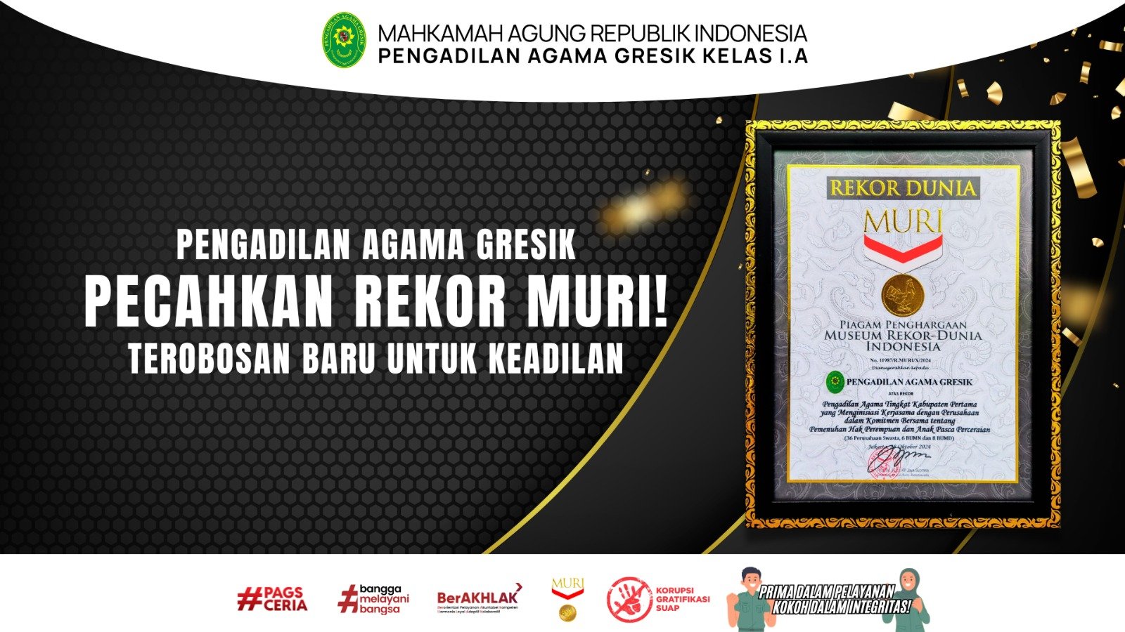 Selamat PA Gresik memecahkan rekor MURI